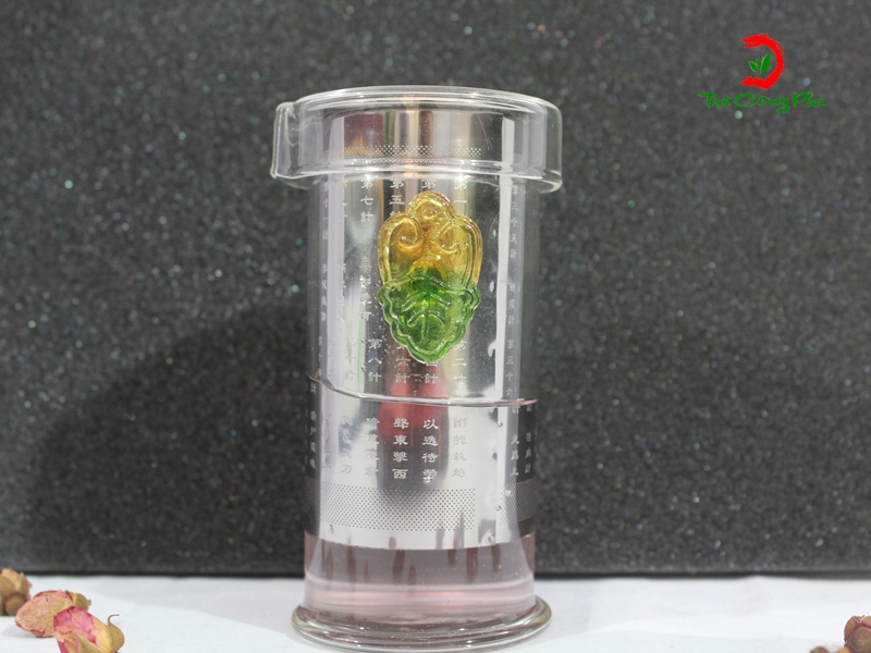 ấm thủy tinh dáng trụ cao cấp