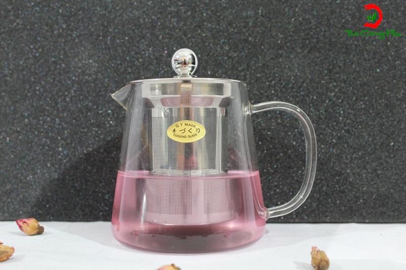 ấm thủy tinh inox cao cấp chịu nhiệt cực tốt