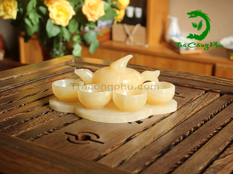 Bộ ấm chén đá phong thủy BAC169