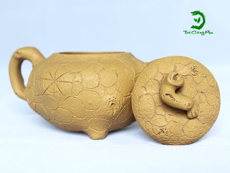 nắp ấm phỏng khúc gỗ mộc
