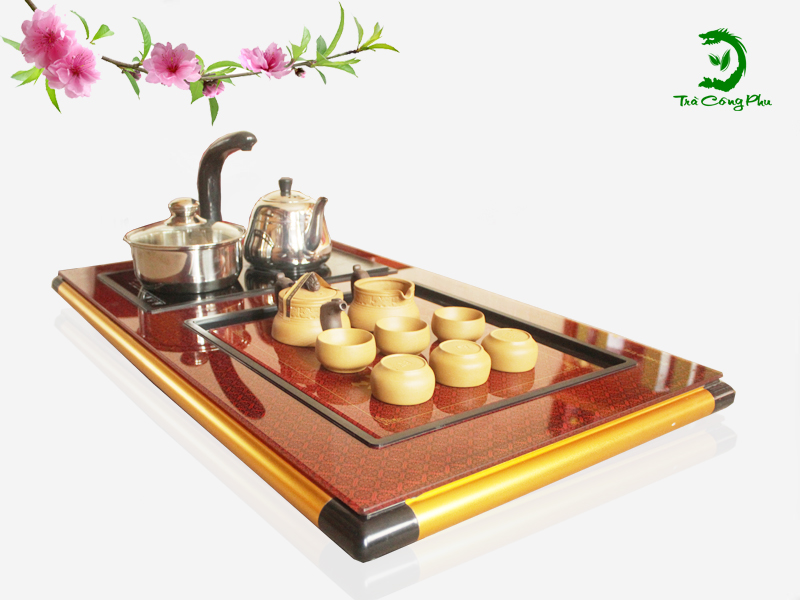bàn trà kim ngọc đỏ