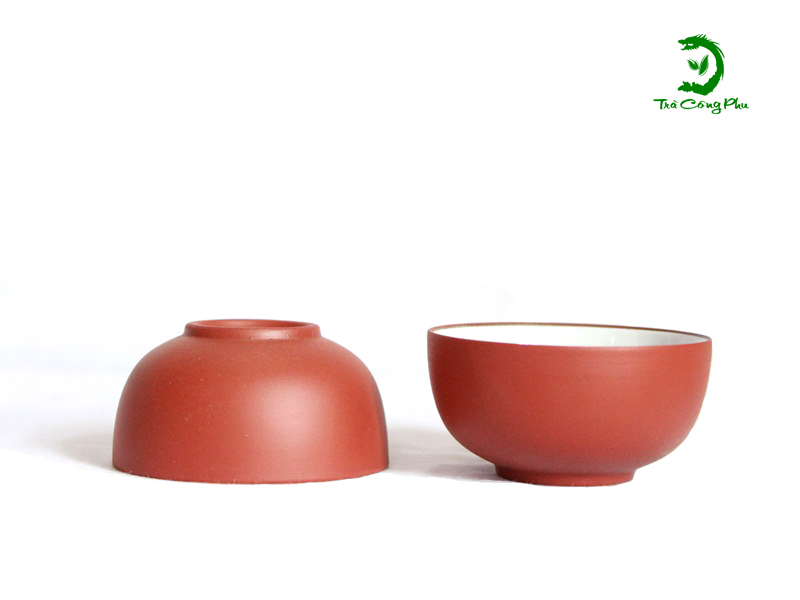 chén uống trà tráng men sứ